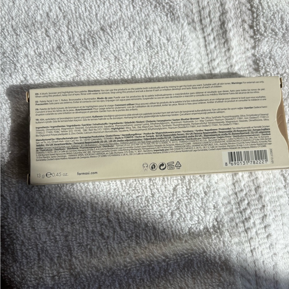 Farmasi EU Compliant Face Palette NEW in Packaging European Standards Makeup Set - Picture 4 of 5